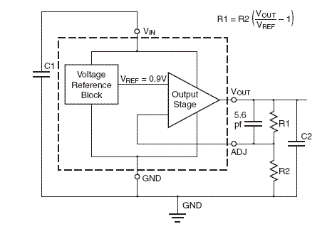 Figure 3 NCP5663 Voltage Regulator Circuit