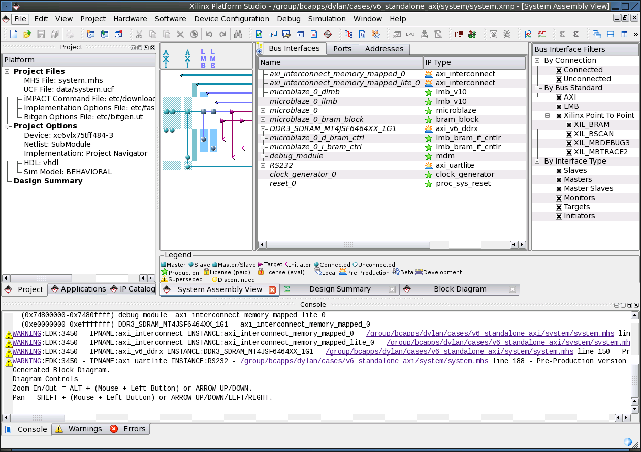 Initial EDK Subsystem