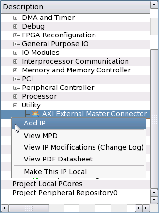 Add IP: External Master