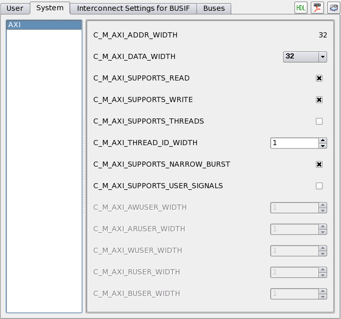 Connector System Tab