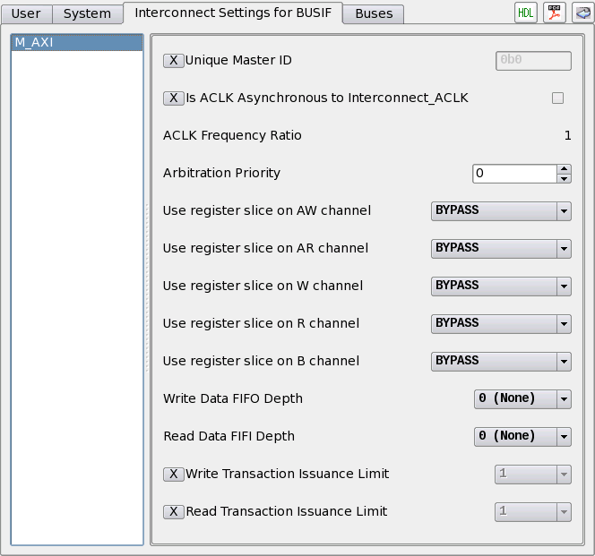 Connector Interconnect Settings