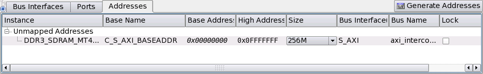 DDR3 Base Address