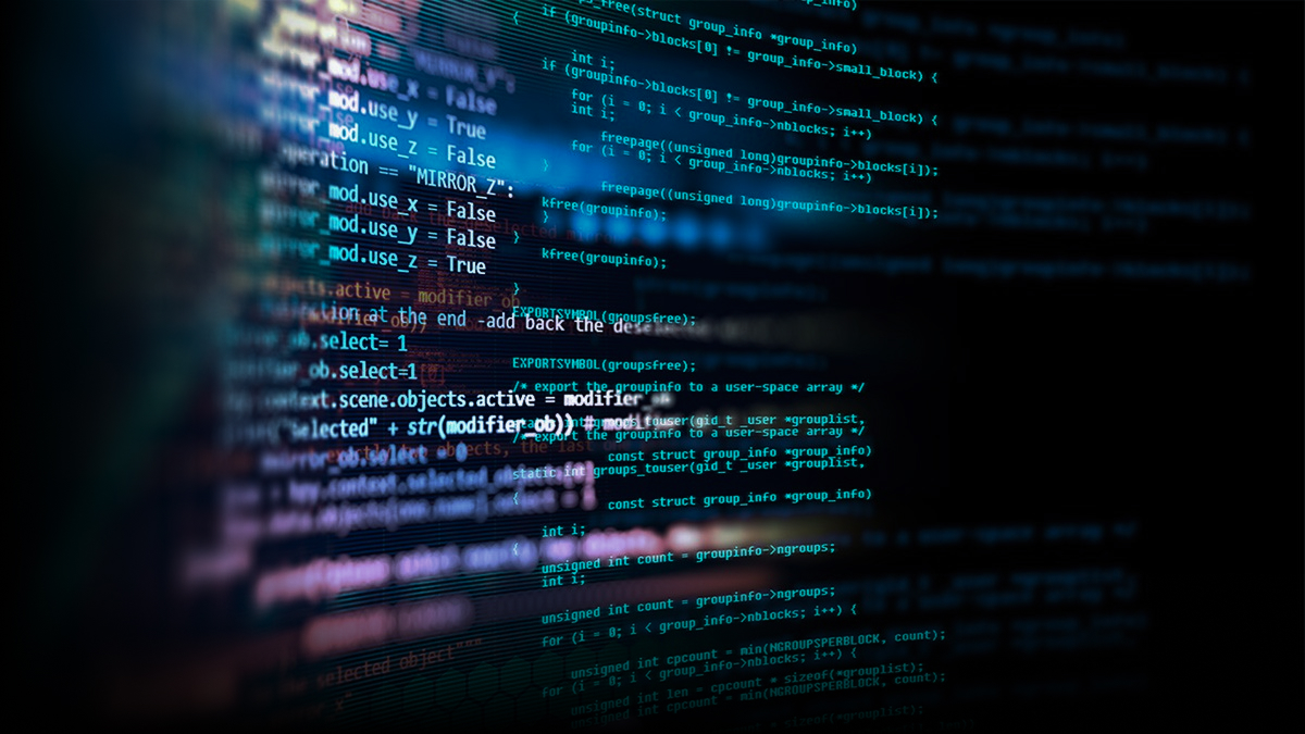 Abstract Illustration with programming code