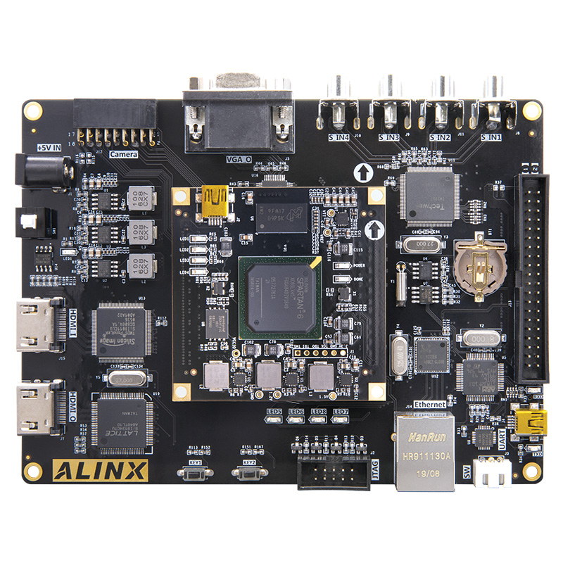 AX516, FPGA Board + Platform Cable USB ALINX Brand XILINX FPGA Development Board SPARTAN6 LX16 LX45 DDR3 Gigabit Ethernet